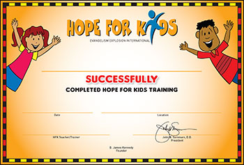 hope-for-kids certificate